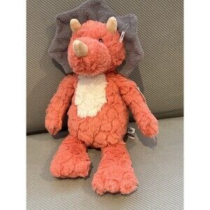 Mary Meyer Baby Plush Orange Dinosaur Putty Nursery DINO Security Lovey Toy New